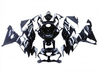 Buy 2019-2022 Kawasaki ZX6R Motorcycle Fairings - Glossy Black White UK