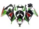 2013-2017 Kawasaki EX300 Motorcycle Fairings - Green White Red Black Elf UK