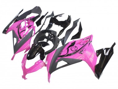 Buy 2013-2017 Kawasaki EX300 Motorcycle Fairings - Pink Black UK