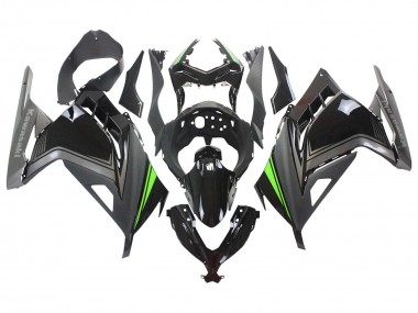Buy 2013-2017 Kawasaki EX300 Motorcycle Fairings - Glossy Black Matte Black Green UK