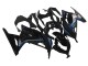 2013-2017 Kawasaki EX300 Motorcycle Fairings - Glossy Black Blue UK