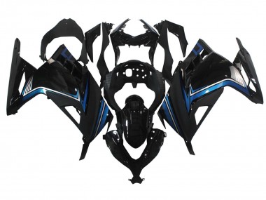 Buy 2013-2017 Kawasaki EX300 Motorcycle Fairings - Glossy Black Blue UK