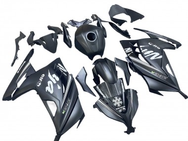 Buy 2013-2017 Kawasaki EX300 Motorcycle Fairings - Matte Black White Elf Snow UK