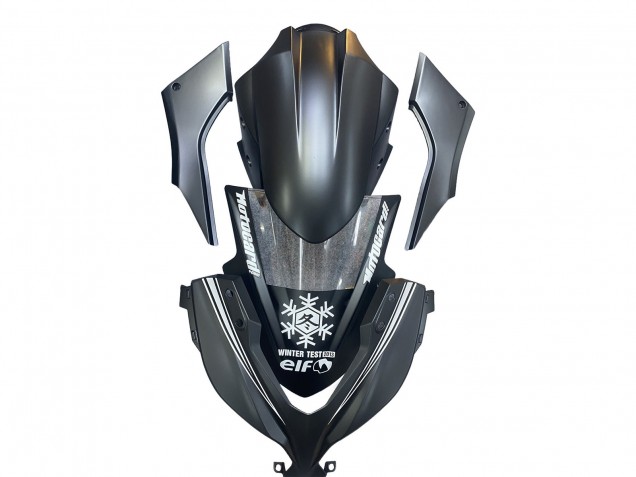 2013-2017 Kawasaki EX300 Motorcycle Fairings - Matte Black White Elf Snow UK