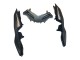 2013-2017 Kawasaki EX300 Motorcycle Fairings - Matte Black White Elf Snow UK