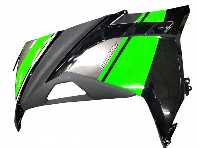 2013-2017 Kawasaki EX300 Motorcycle Fairings - Green Silver Black UK