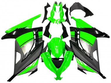 Buy 2013-2017 Kawasaki EX300 Motorcycle Fairings - Green Silver Black UK