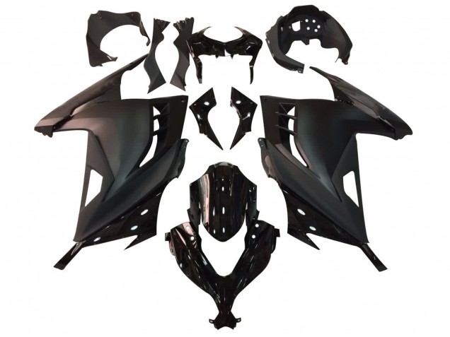 2013-2017 Kawasaki EX300 Motorcycle Fairing - Glossy Black Matte Black UK