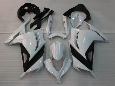 Buy 2013-2017 Kawasaki EX300 Motorcycle Fairings - Glossy White Black UK