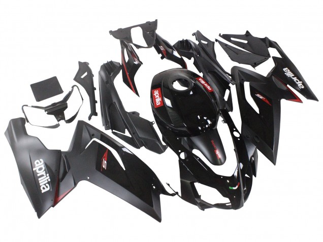 2006-2011 Aprilia RS125 Motorcycle Fairings - Glossy Black Red White Decal UK