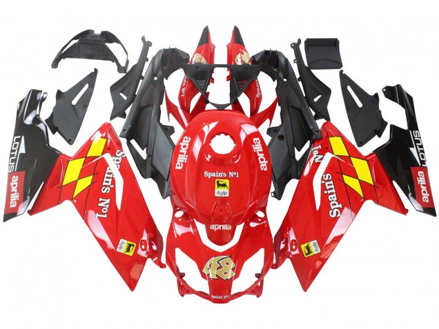 2006-2011 Aprilia RS125 Motorcycle Fairings - Red White Yellow Black UK