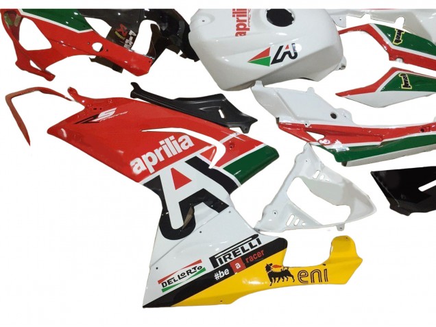 2006-2011 Aprilia RS125 Motorcycle Fairings - White Red Green UK