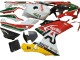 2006-2011 Aprilia RS125 Motorcycle Fairings - White Red Green UK