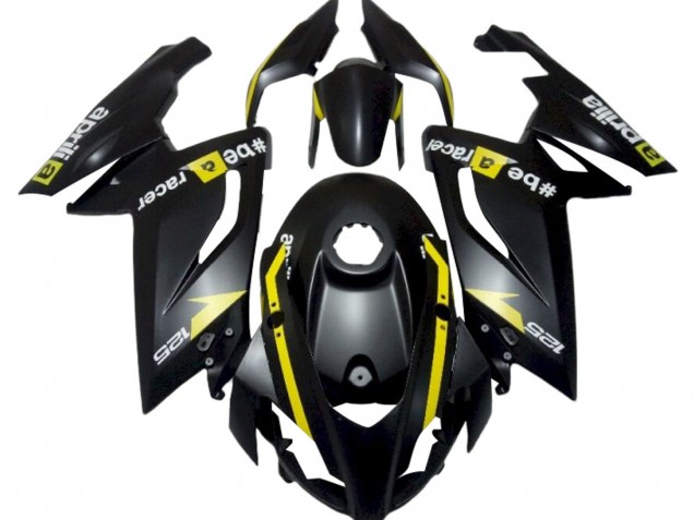2006-2011 Aprilia RS125 Motorcycle Fairings - Matte Black Yellow UK