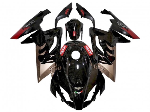 2006-2011 Aprilia RS125 Motorcycle Fairings - Glossy Black Red UK