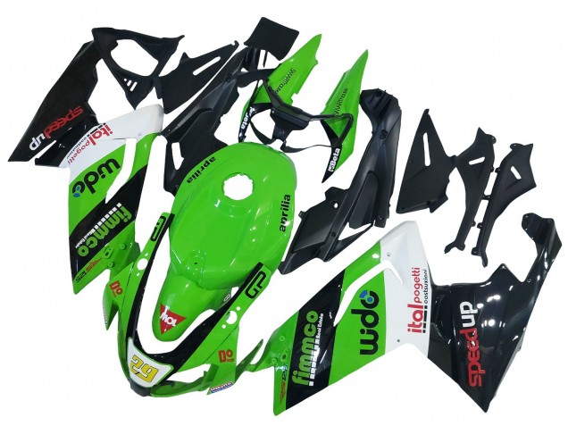 2006-2011 Aprilia RS125 Motorcycle Fairing - Green White Black UK