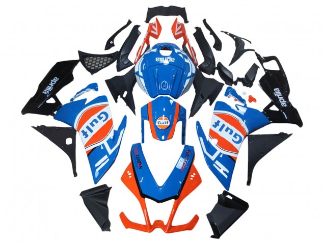 2012-2019 Aprilia RS4 50 125 Motorcycle Fairings - White Blue Orange Glossy Black Gulf UK
