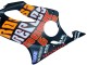 2004-2007 Honda CBR600 F4i Motorcycle Fairings - Matte Black Orange Rossi UK