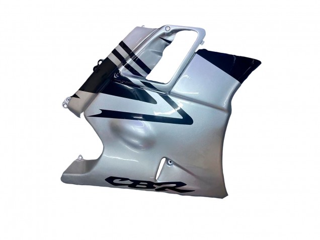 1991-1994 Honda CBR600 F2 Motorcycle Fairings - Silver Glossy Black UK