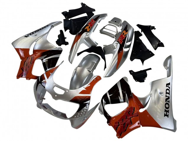 1996-1997 Honda CBR900RR 893 Motorcycle Fairings - Silver Red Glossy Black UK