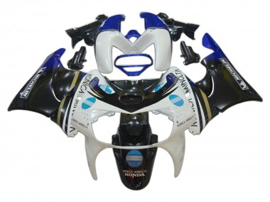 Buy 1998-1999 Honda CBR900RR 919 Motorcycle Fairings - White Blue Glossy Black Konica Minolta UK