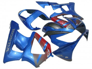 Buy 2000-2001 Honda CBR900RR 929 Motorcycle Fairings - Blue Red Glossy Black UK