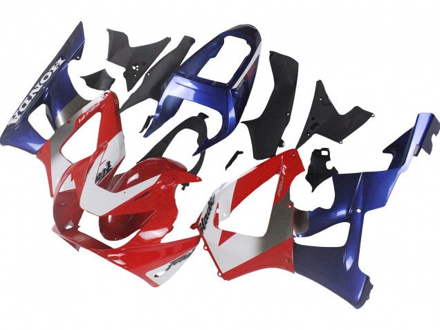 2000-2001 Honda CBR900RR 929 Motorcycle Fairings - Silver Red Blue UK