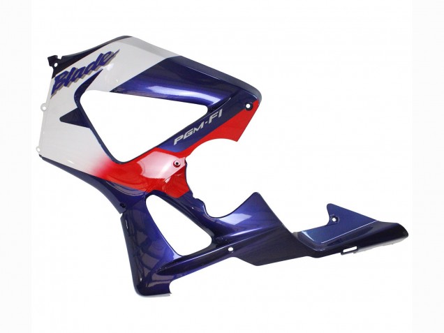 2000-2001 Honda CBR900RR 929 Motorcycle Fairings - White Red Blue UK