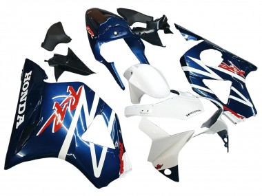 Buy 2002-2003 Honda CBR900RR 954 Motorcycle Fairings - White Dark Blue UK