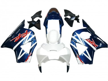 Buy 2002-2003 Honda CBR900RR 954 Motorcycle Fairings - White Dark Blue UK