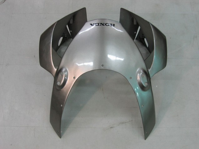 2002-2003 Honda CBR900RR 954 Motorcycle Fairings - Silver Glossy Black UK