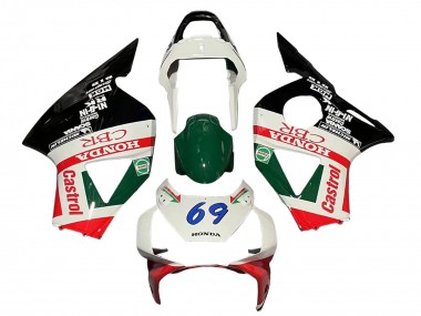 Buy 2002-2003 Honda CBR900RR 954 Motorcycle Fairings - White Red Green Glossy Black Castrol UK