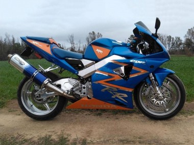 Buy 2002-2003 Honda CBR900RR 954 Motorcycle Fairings - Orange Blue UK