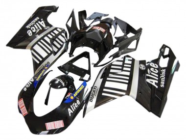 Buy 2007-2014 Ducati 1098 Motorcycle Fairings - Silver Glossy Black Alice Sandisk UK
