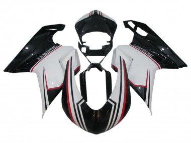 Buy 2007-2014 Ducati 848/1098/1198 Bike Fairings - White Red Glossy Black UK