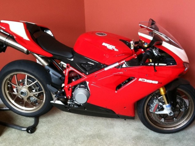 2007-2014 Ducati 1098 Motorcycle Fairings - White Red Glossy Black UK