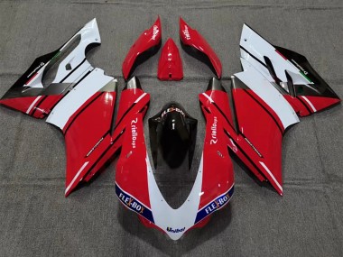 Buy 2015-2020 Ducati 959/1299 Motorcycle Fairing - White Red Glossy Black Unibat Flex-Box UK