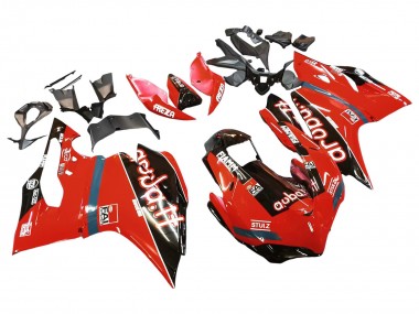 Buy 2015-2020 Ducati 959/1299 Motorcycle Fairings - Red Glossy Black Fiamm UK
