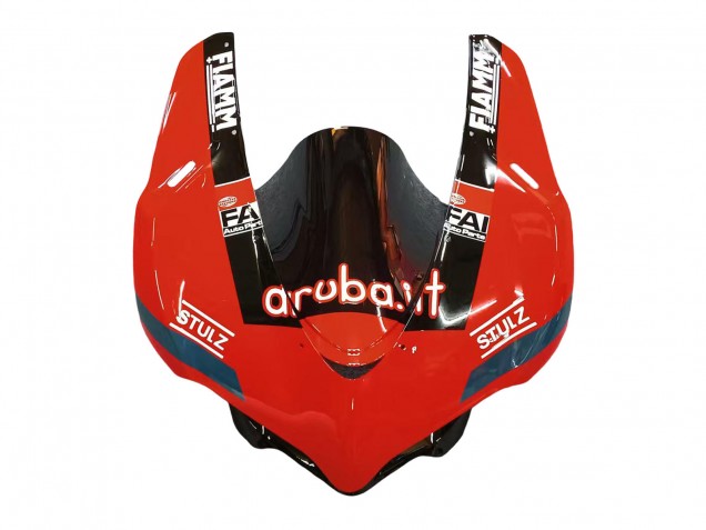2015-2020 Ducati 959/1299 Motorcycle Fairings - Red Glossy Black Fiamm UK