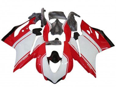 Buy 2015-2020 Ducati 959 Motorcycle Fairing Kits - White Red Glossy Black UK