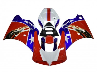 Buy 1993-2005 Ducati 748/916/996/998 Motorcycle Fairings - White Red Blue Black Flame UK