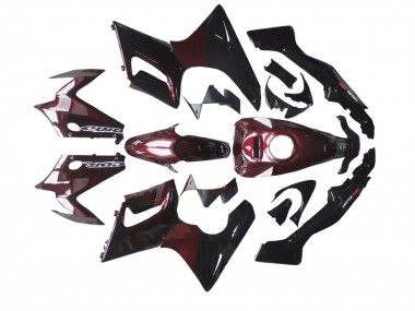 Buy 2002-2006 Honda CBR125R Motorcycle Fairings - Glossy Black Red Flame UK