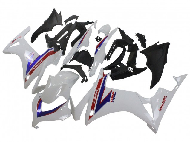 2013-2015 Honda CBR500R Motorcycle Fairings - White Red Blue HRC UK