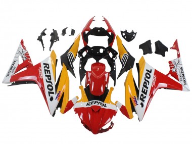 Buy 2016-2018 Honda CBR500R Motorcycle Fairings - Yellow White Red Repsol HRC UK