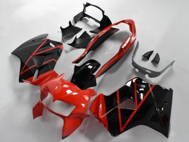 Buy 1998-2001 Honda VFR 800 Motorcycle Fairings - Red Glossy Black Stripe UK