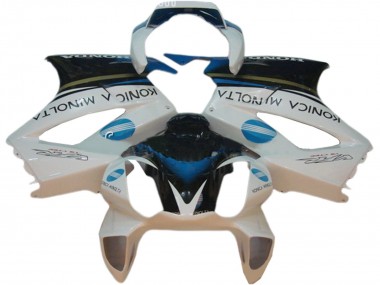 Buy 2002-2013 Honda VFR 800 Motorcycle Fairings - White Blue Black Konica Minolta UK