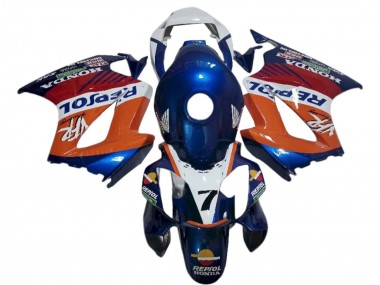 Buy 2002-2013 Honda VFR 800 Motorcycle Fairings - White Orange Blue Repsol UK