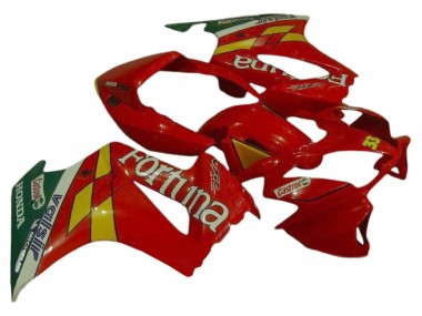 Buy 2002-2013 Honda VFR 800 Motorcycle Fairings - Red Yellow Green Fortuna Castrol Valsir 33 UK