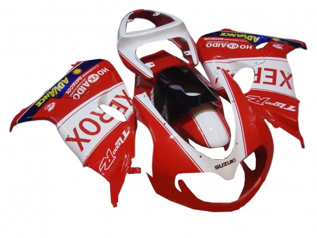1998-2003 Suzuki TL1000R Motorcycle Fairings - White Red Black Xerox UK