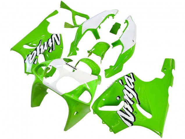 1996-2003 Kawasaki ZX7R Motorcycle Fairings - White Green UK